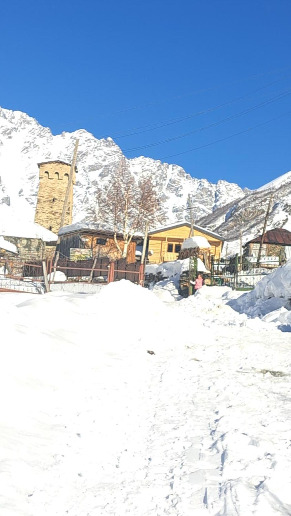 Chvibiani Guesthouse & Bar Ushguli Zewnętrze zdjęcie